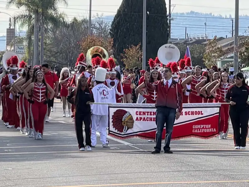 The Centennial High School Marching Band Earns Third Place at the 43rd Annual MLK Parade and Battle of the Bands in Gardena
